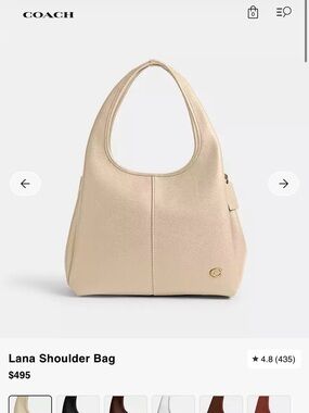 Coach Lana Shoulder Bag - Ivory